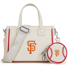 MLB San Francisco Giants Team Tote/Crossbody with Baseball Coin Pouch