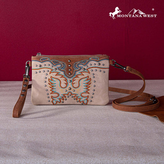 Montana West Embroidered Collection Clutch/Crossbody