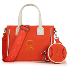 MLB San Francisco Giants Team Tote/Crossbody with Baseball Coin Pouch