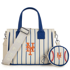 MLB New York Mets Team Tote/Crossbody with Baseball Coin Pouch