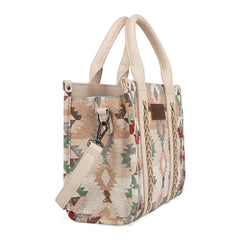 Wrangler Southwestern Print Canvas Tote Bag