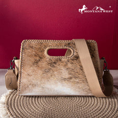 2024 New Montana West Hair-On Cowhide Collection Crossbody Bag