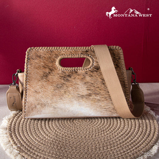 2024 New Montana West Hair-On Cowhide Collection Crossbody Bag
