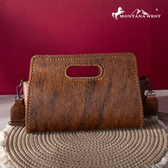 2024 New Montana West Hair-On Cowhide Collection Crossbody Bag