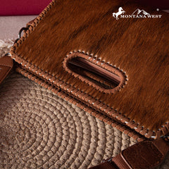 2024 New Montana West Hair-On Cowhide Collection Crossbody Bag