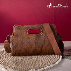 2024 New Montana West Hair-On Cowhide Collection Crossbody Bag