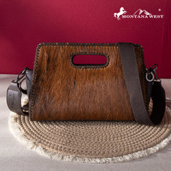 2024 New Montana West Hair-On Cowhide Collection Crossbody Bag