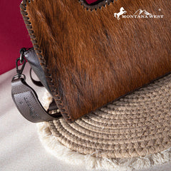 2024 New Montana West Hair-On Cowhide Collection Crossbody Bag