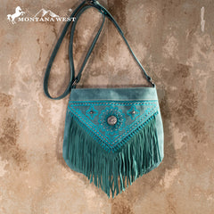 Montana West Concho Collection Concealed Carry Crossbody Bag