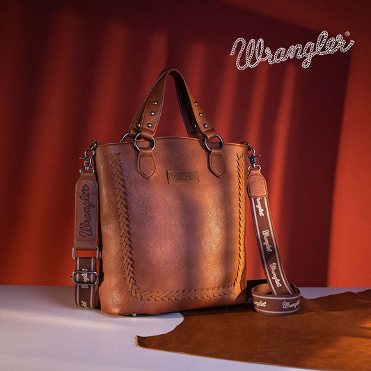 2024 New Wrangler Whipstitch detail Tote/Crossbody Bag