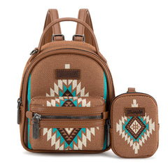 Wrangler Southwestern Knitted Mini Backpack With Coin Pouch