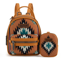 Wrangler Southwestern Knitted Mini Backpack With Coin Pouch