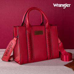 WG70-8120D  Wrangler Whipstitch Small Tote/Crossbody - Red