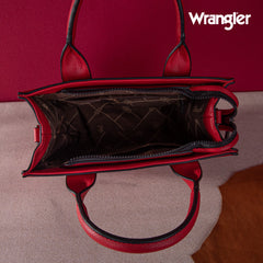 WG70-8120D  Wrangler Whipstitch Small Tote/Crossbody - Red