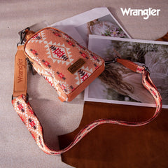 2024 New Wrangler Southwestern Print Canvas Crossbody/Sling/Chest Bag - Cowgirl Wear