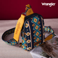 2024 New Wrangler Southwestern Print Canvas Crossbody/Sling/Chest Bag - Cowgirl Wear