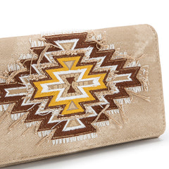 Montana West Aztec Collection Jean Denim Wallet