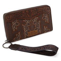 Wrangler Tooled Fringe Crossbody Bag