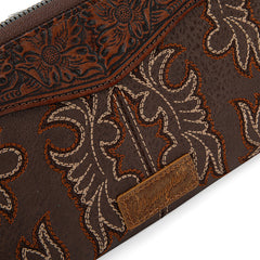 Wrangler Tooled Fringe Crossbody Bag