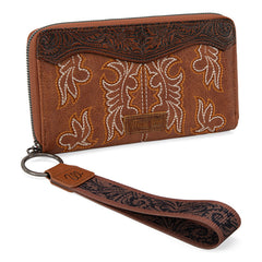 Wrangler Tooled Fringe Crossbody Bag