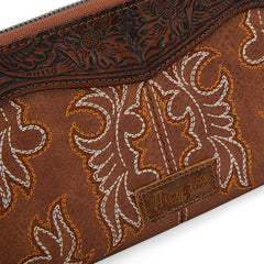 Wrangler Tooled Fringe Crossbody Bag