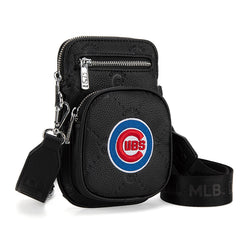 MLB Chicago Cubs Crossbody Bag-Black