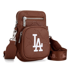 MLB Los Angeles Dodgers Crossbody Bag-Brown