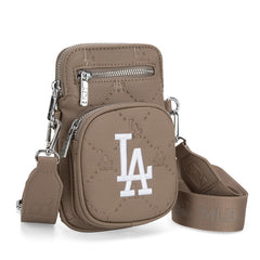 MLB Los Angeles Dodgers Crossbody Bag-Camel