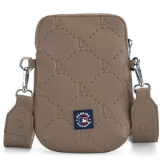 MLB Los Angeles Dodgers Crossbody Bag-Camel