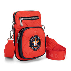 MLB Houston Astros Crossbody Bag-Orange