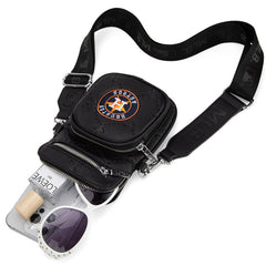 MLB Houston Astros Crossbody Bag-Black