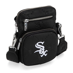 MLB Chicago White Sox Crossbody Bag-Black