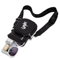 MLB Chicago White Sox Crossbody Bag-Black