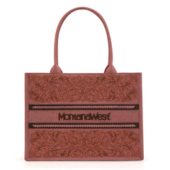 MW1279  Montana West Embroidered Collection Concealed Carry Tote