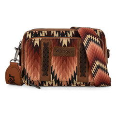 Wrangler Southwestern Pattern Dual Sided Print Crossbody Purse