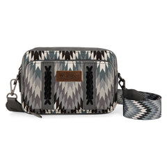 Wrangler Southwestern Pattern Dual Sided Print Crossbody Purse