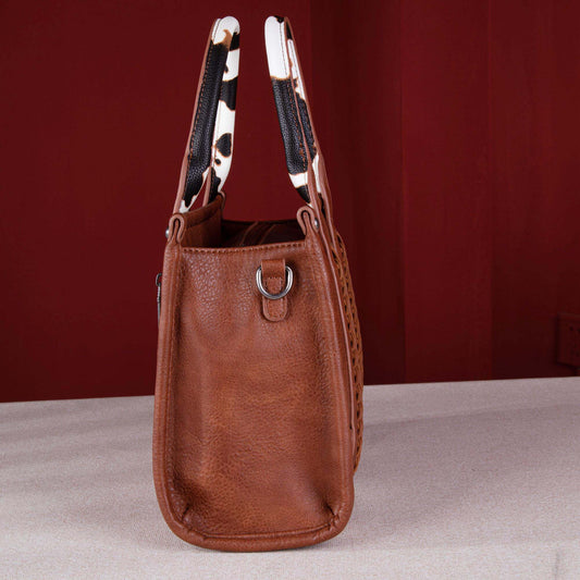 Wrangler Concealed Carry Leopard/Crocodile/Cow Pattern Tote/Crossbody Bag