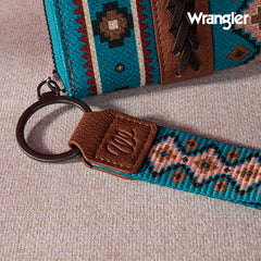 Wrangler Southwestern Art Print Wallet -Dark Turquoise