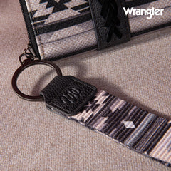 2024 New Wrangler Aztec Southwestern Pattern Canvas Wallet with Wristlet Strap