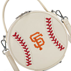 MLB San Francisco Giants Leather Circle Crossbody Bag