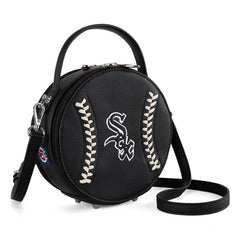 MLB Chicago White Sox Leather Circle Crossbody Bag