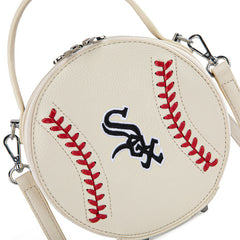 MLB Chicago White Sox Leather Circle Crossbody Bag