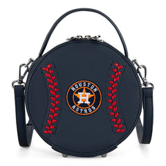 MLB Houston Astros Leather Circle Crossbody Bag