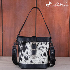 Montana West Buckle Cowhide Tote