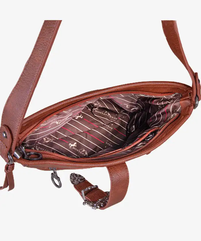 Montana West Buckle Cowhide Tote - Montana West World