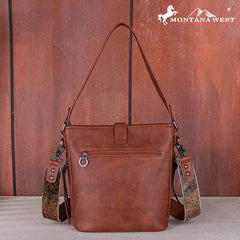 Montana West Buckle Cowhide Tote