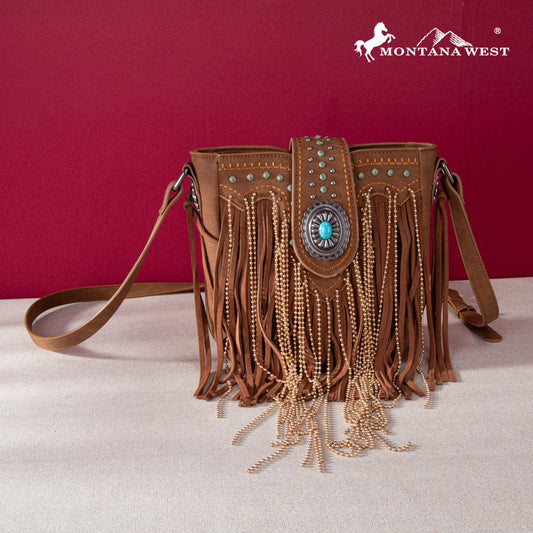 MWF1047-8360 Montana West Fringe Collection Crossbody