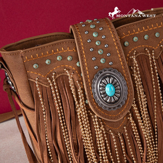 MWF1047-8360 Montana West Fringe Collection Crossbody