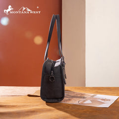 Montana West Western Tooled Small Satchel Bag