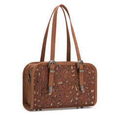 Montana West Western Tooled Small Satchel Bag